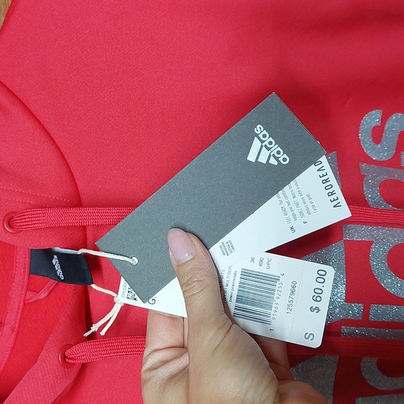 Adidas Hoodie Raspberry Pink small - Picture 4 of 10